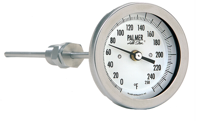 軸向型雙金屬溫度計