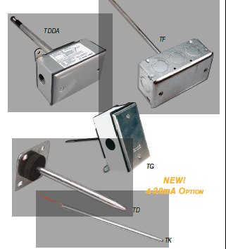管道式溫度傳感器 –開放式