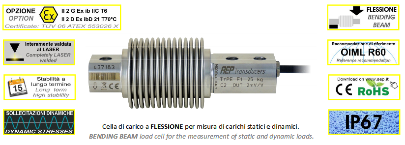 意大利AEP 波紋管稱重傳感器